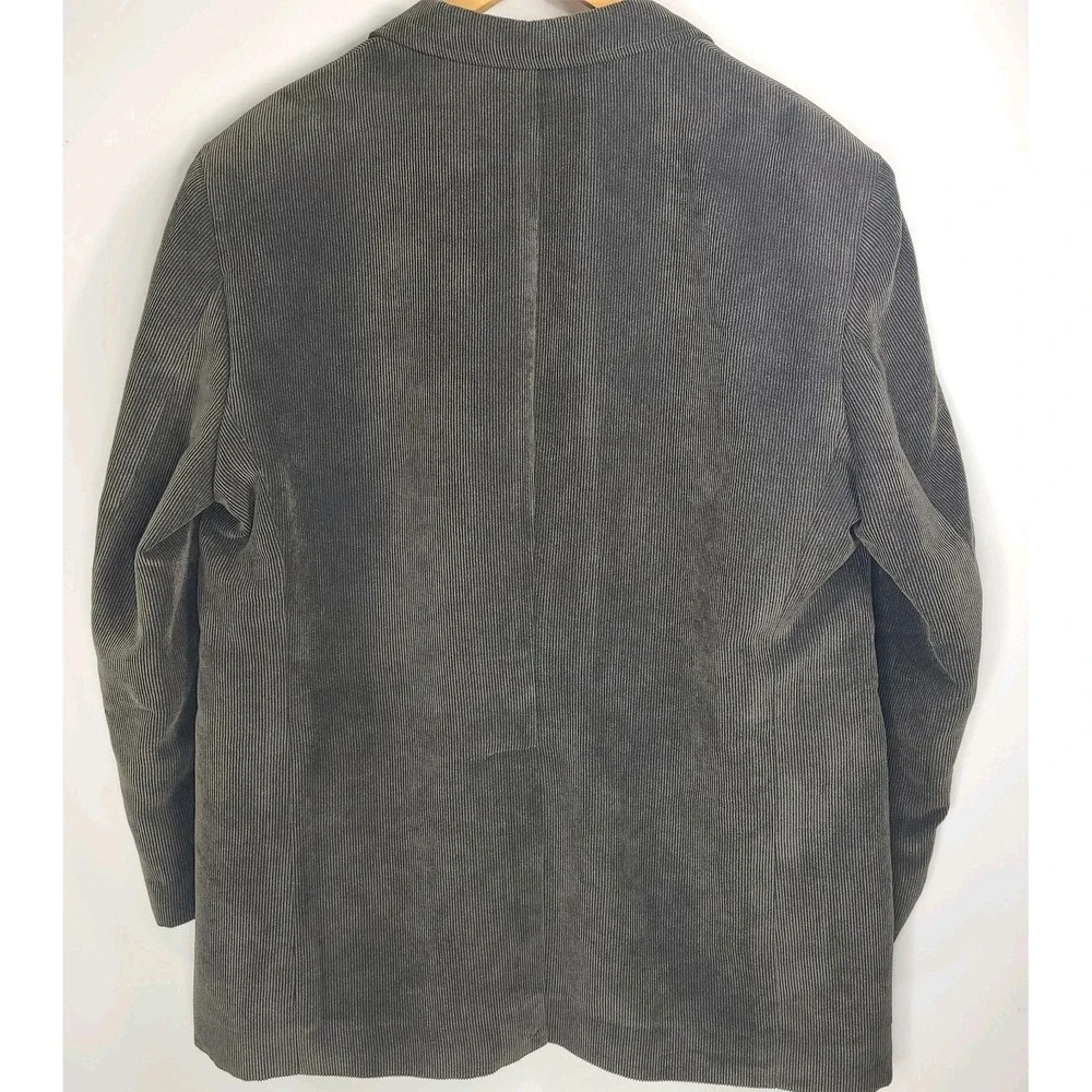 La Crosse Men's Corduroy Sport Coat Blazer Green-Olive 2-Button Sz XL
